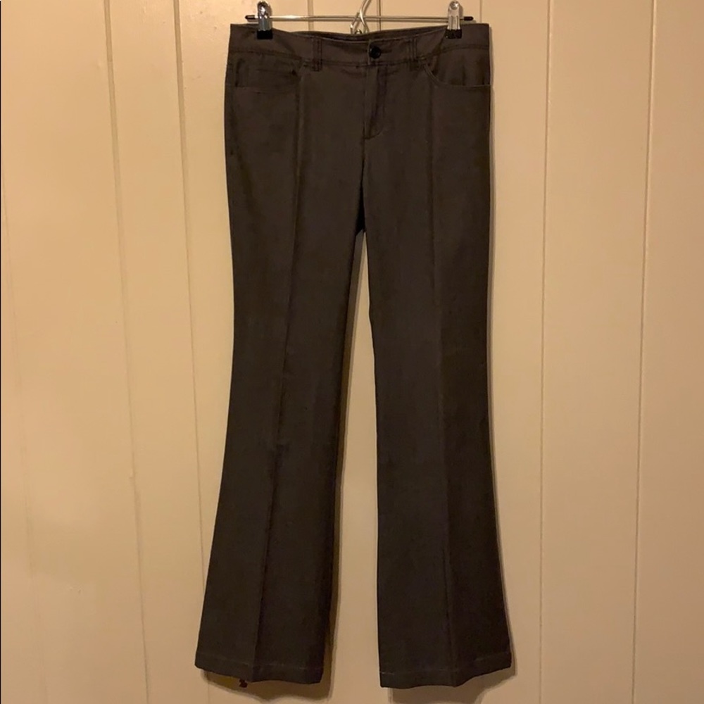 THEORY GREY BOOT CUT PANT, COTTON! SZ 4/31 INSEAM